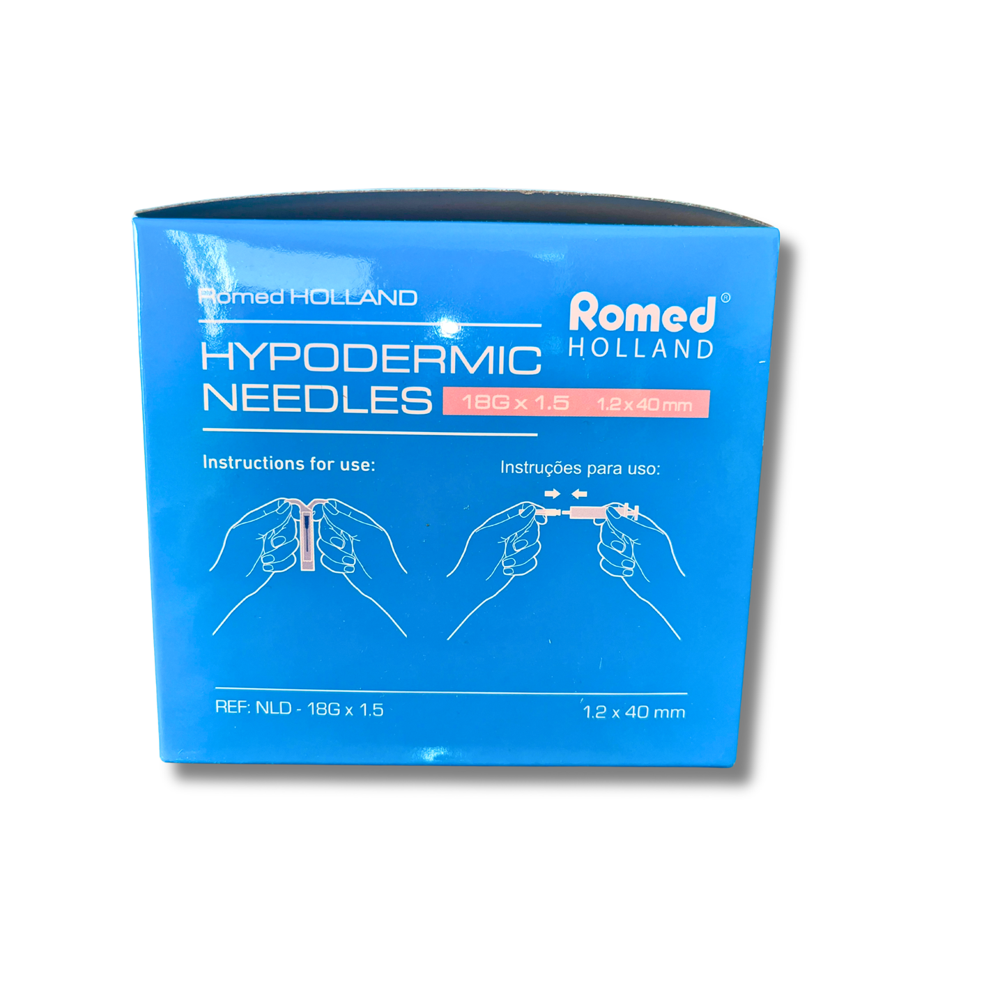 100st Rosa kanyl Romed (18G 1,2 x 40mm)