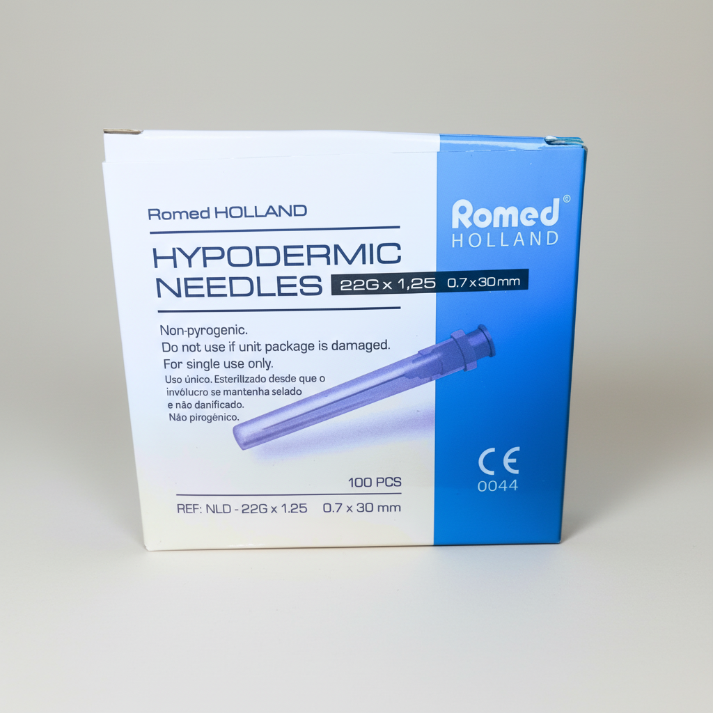 100st Svart kanyl Romed (22G 0,70 x 30mm)