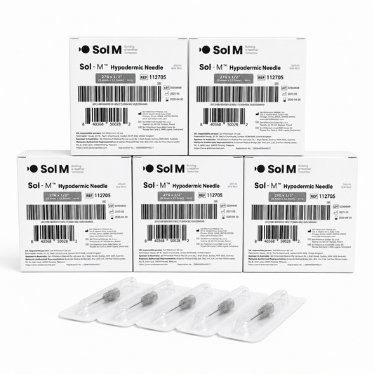 Grå kanyl 27G 0,40 × 12,5 mm – Sol-M