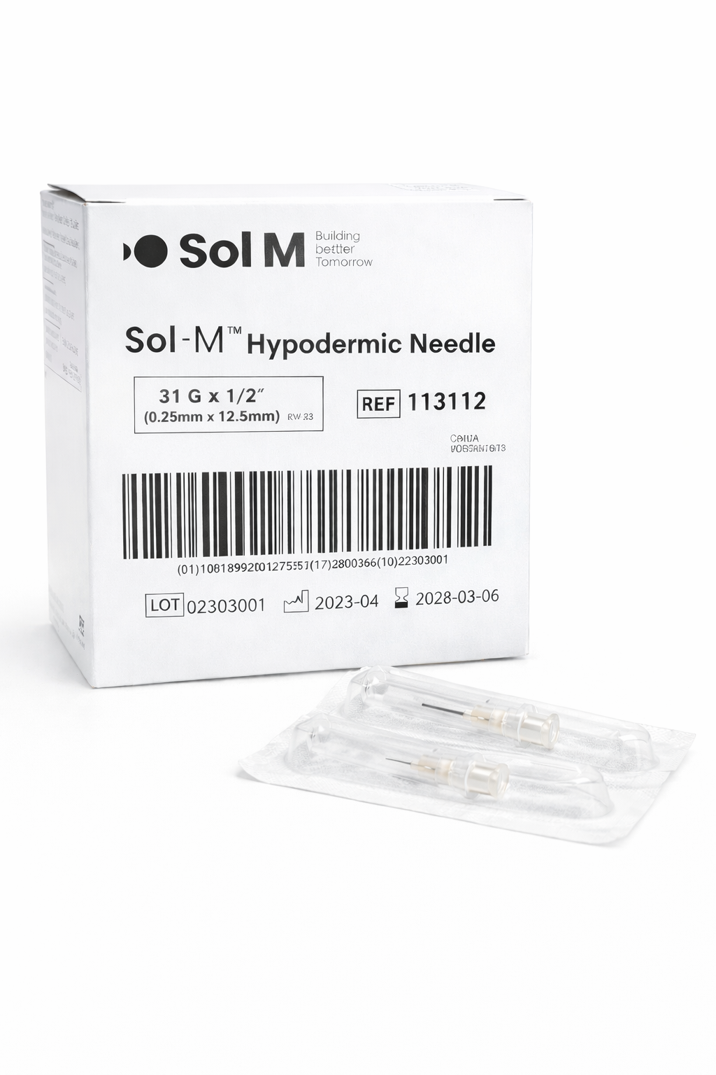 100st Vit kanyl (31G 0,25 x 12,5mm)