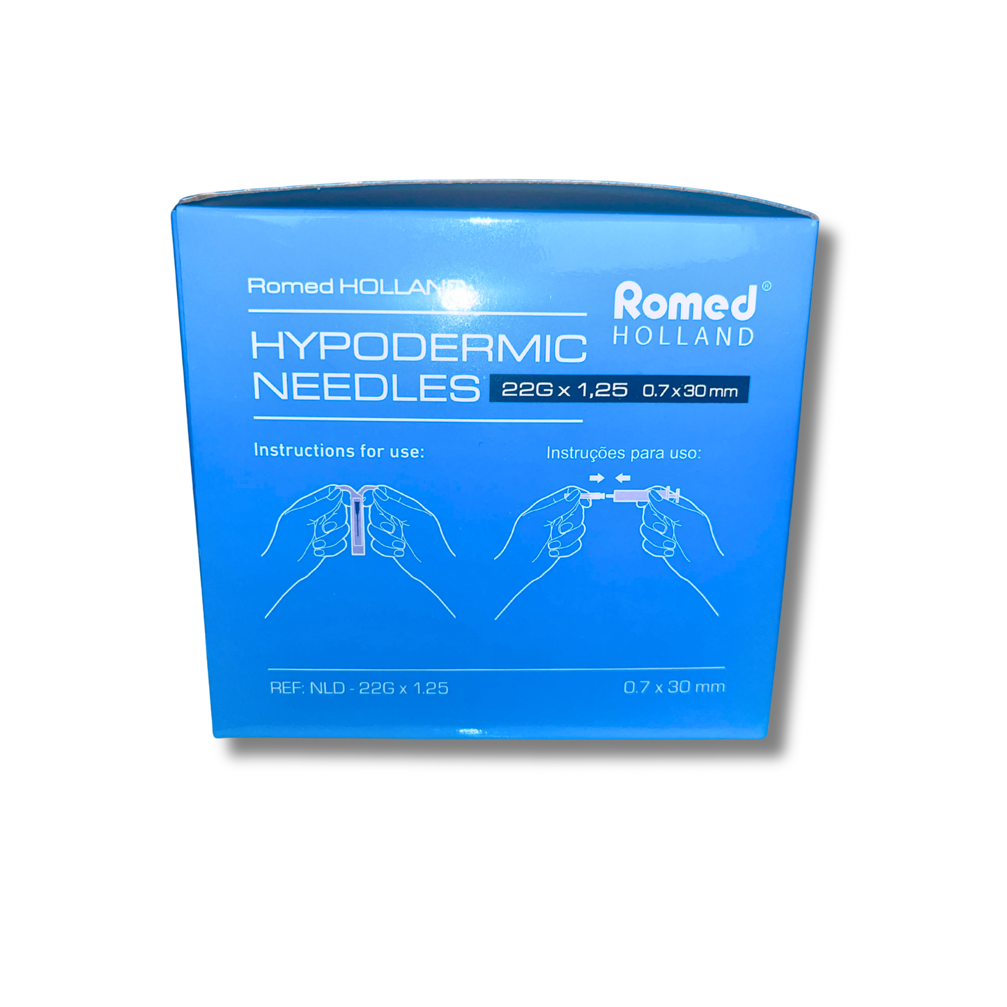 100st Svart kanyl Romed  (22G 0,70 x 30mm)