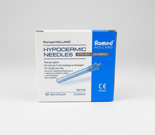 100st Grå kanyl Romed (27G 0,4 × 20mm)