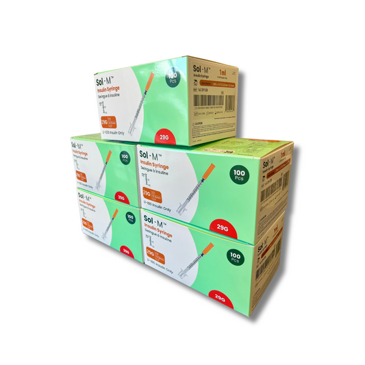 500st Insulinsprutor U-100 1ml 29G 0,33 x 12mm (Pe-bag)