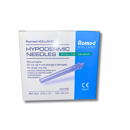 100st Grön kanyl Romed (21G 0,80 x 40mm)