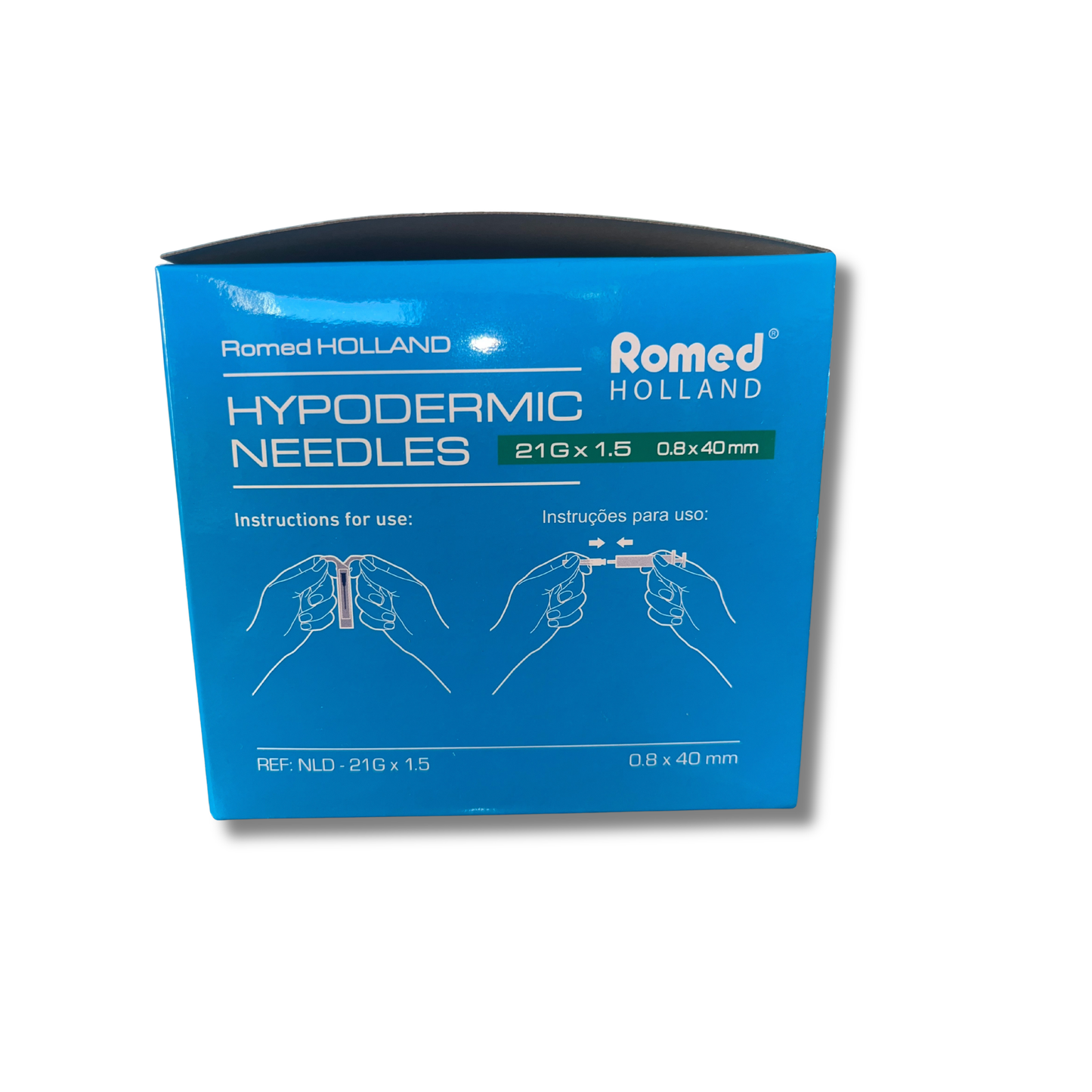 100st Grön kanyl Romed (21G 0,80 x 40mm)