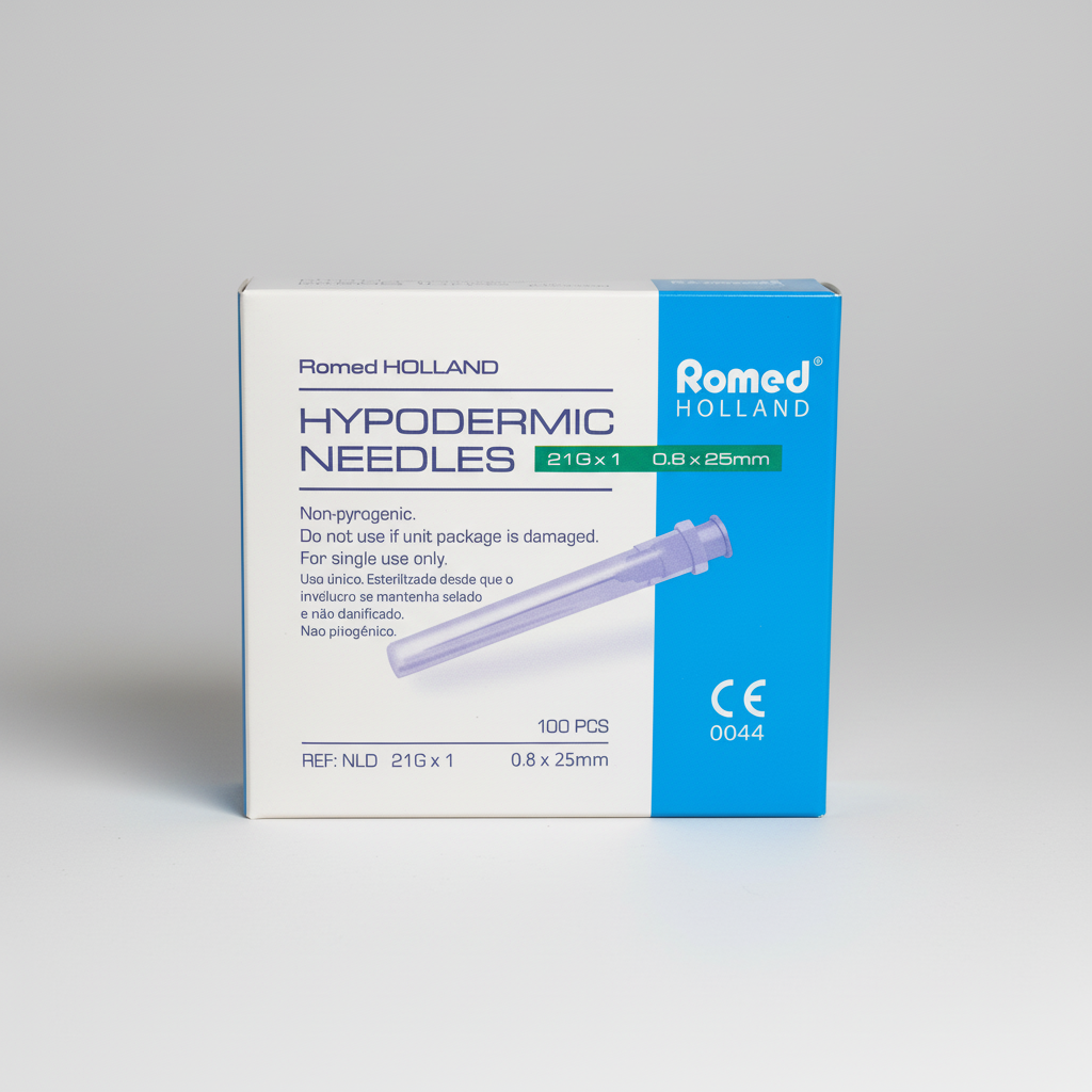 100st Grön kanyl Romed (21G 0,80 x 25mm)