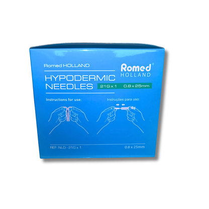 100st Grön kanyl Romed (21G 0,80 x 25mm)