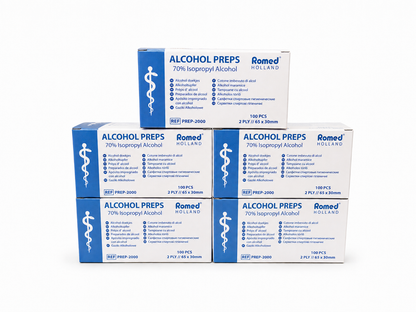 Alkoholservetter för desinfektion – 70 % isopropylalkohol