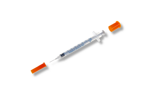 Sprutor med kanyl 1 ml – 29G × 12 mm 
