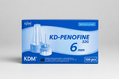 KD-Penofine pennkanyl 32G 0,23x6 mm ljusblå 100-pack
