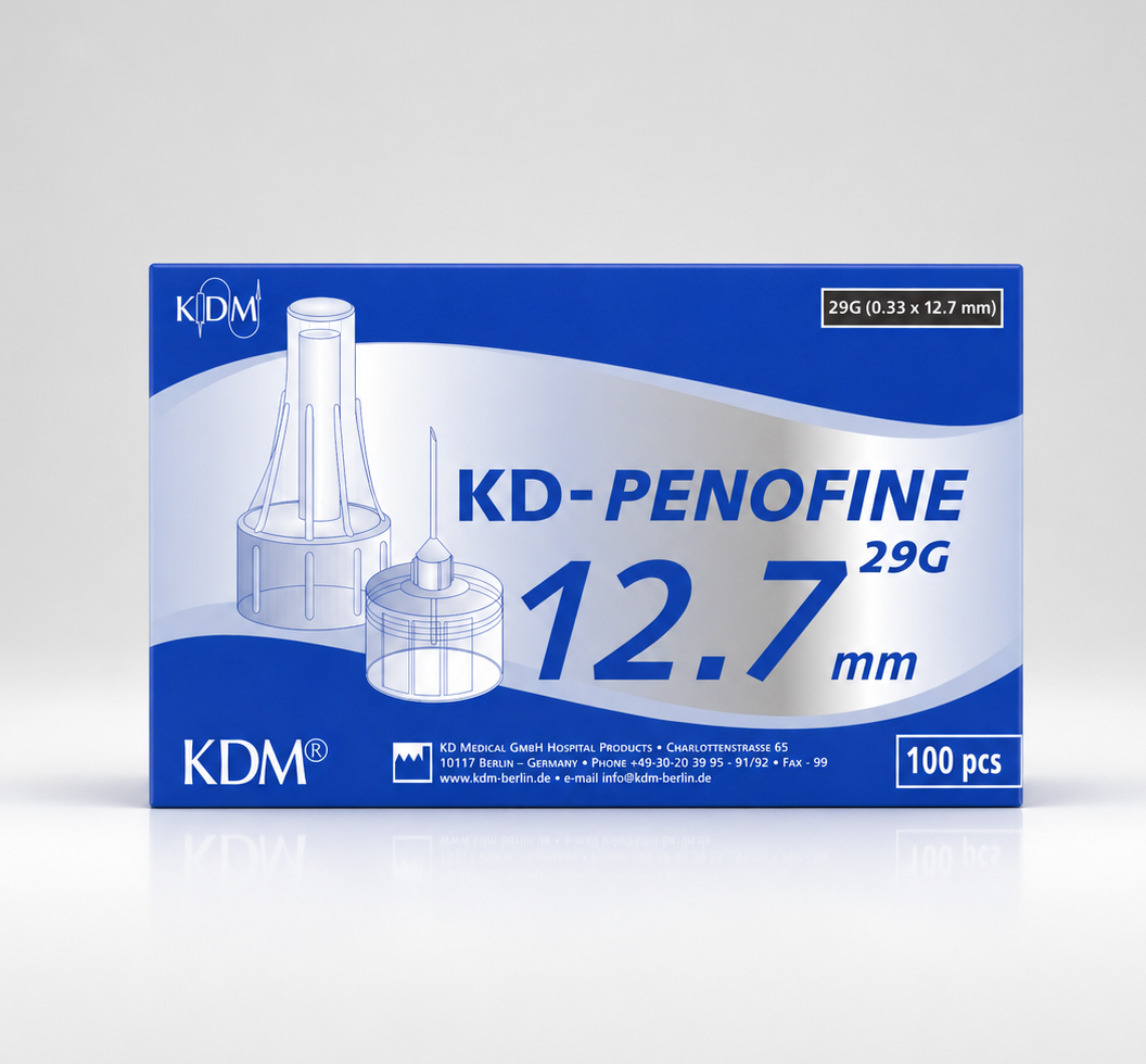 Pennkanyl 29G 0,33 × 12,7 mm svart – KD-Penofine 100-pack
