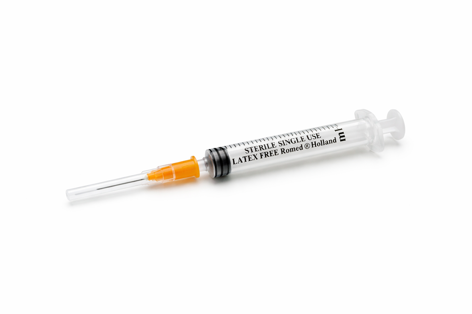 Romed 3 ml sprutor med orange kanyl 25G