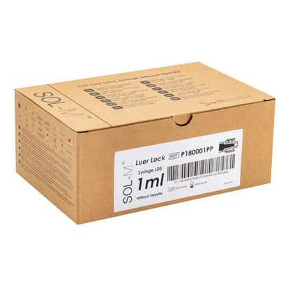 Sprutor 1 ml Luer Lock 3-komponent – Sol-M 100-pack