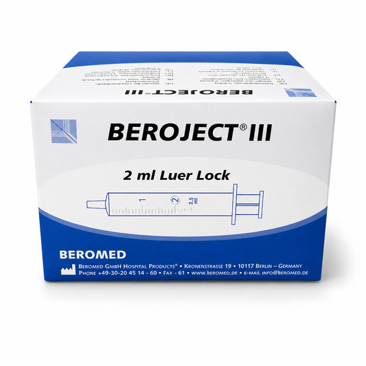 Beroject 2 ml Luer Lock 3-komponent sprutor från Beromed 100-pack
