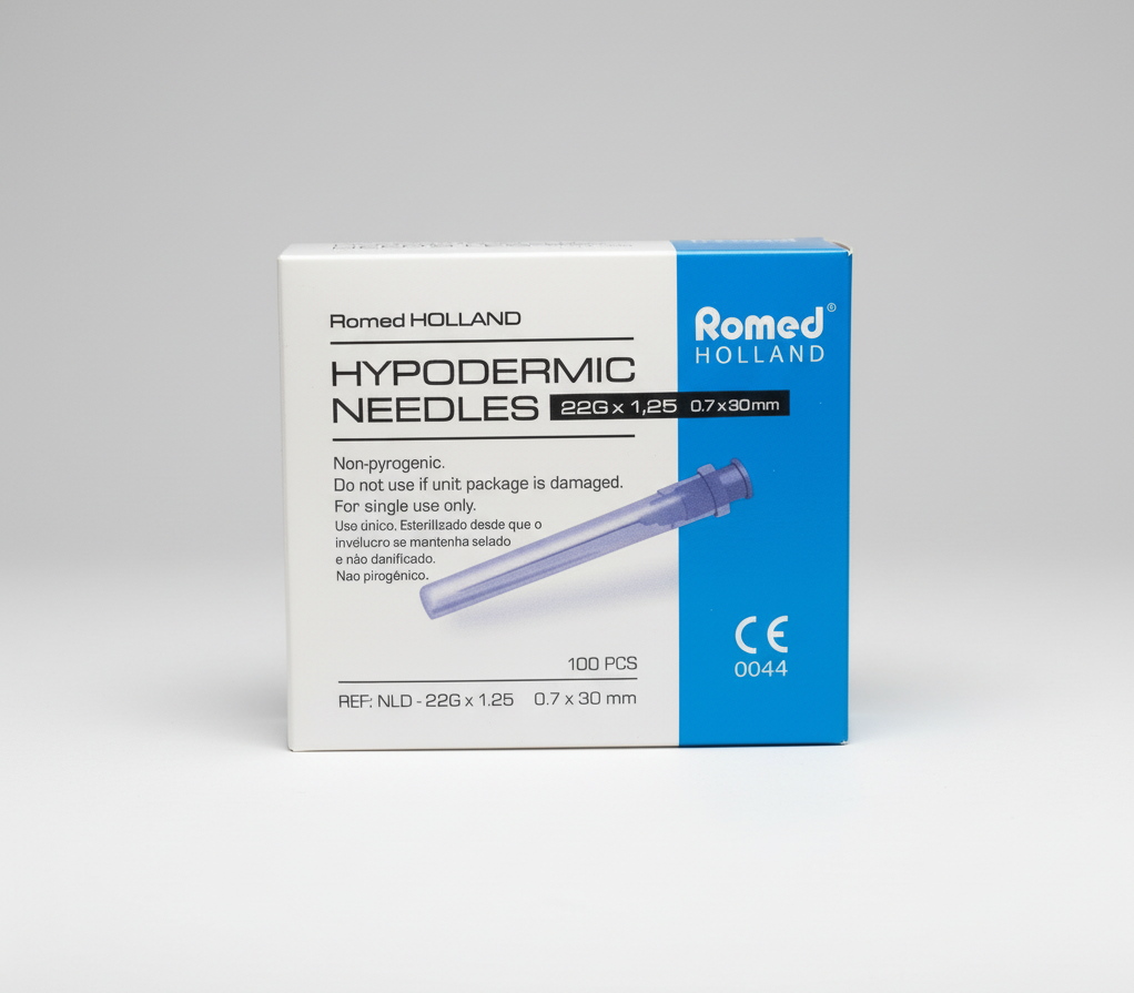 100st Svart kanyl Romed (22G 0,70 x 30mm) – Kanyler.com